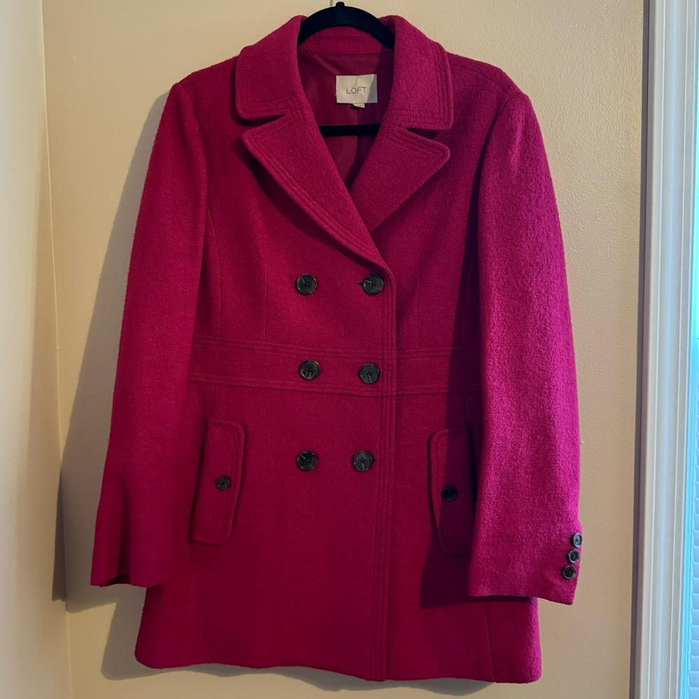 Loft Women’s Hot Pink Coat